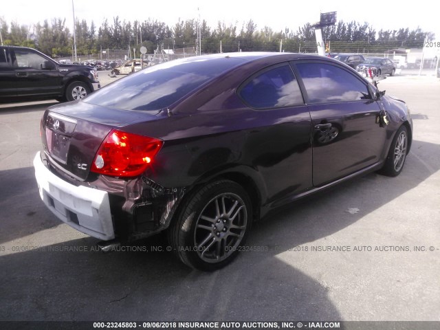 JTKDE177060073737 - 2006 TOYOTA SCION TC 紫色 照片 4