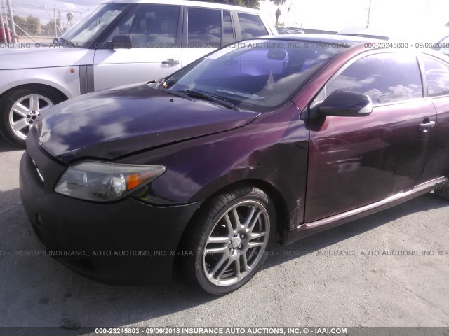 JTKDE177060073737 - 2006 TOYOTA SCION TC 紫色 照片 6