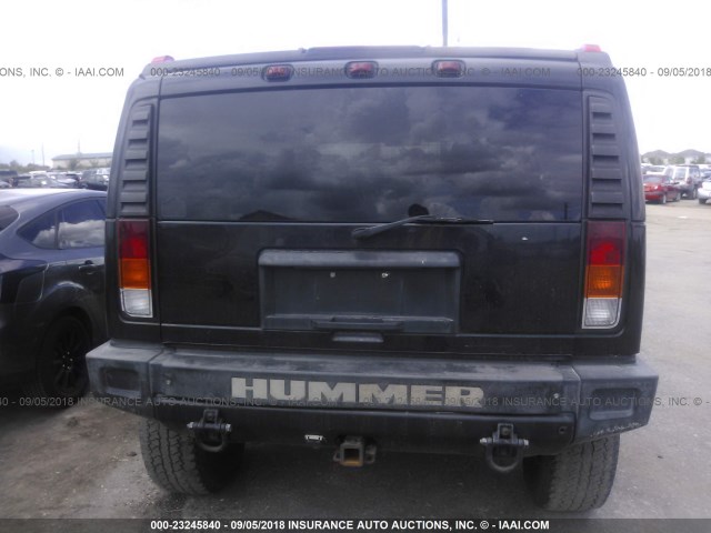 5GRGN23U04H112779 - 2004 HUMMER H2 BLACK photo 6