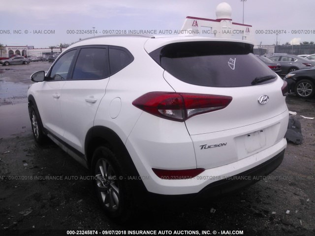 KM8J33A43JU666726 - 2018 HYUNDAI TUCSON WHITE photo 3