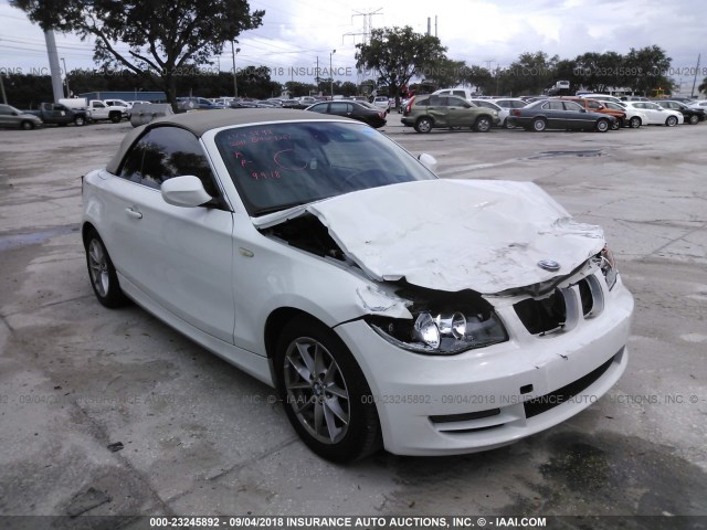 WBAUL7C59BVM80051 - 2011 BMW 128 I WHITE photo 1