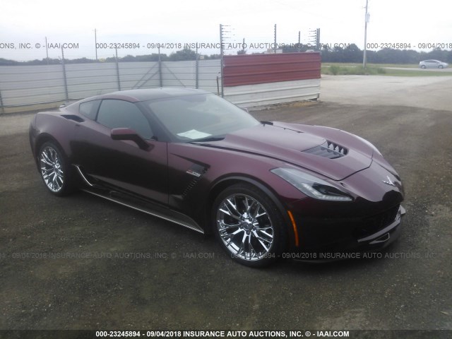 1G1YU2D67G5603020 - 2016 CHEVROLET CORVETTE 3LZ/Z06 MAROON photo 1