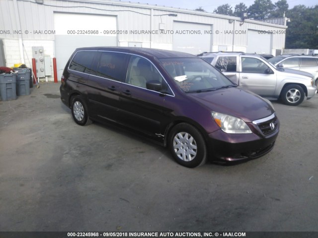 5FNRL38257B121723 - 2007 HONDA ODYSSEY LX BURGUNDY photo 1