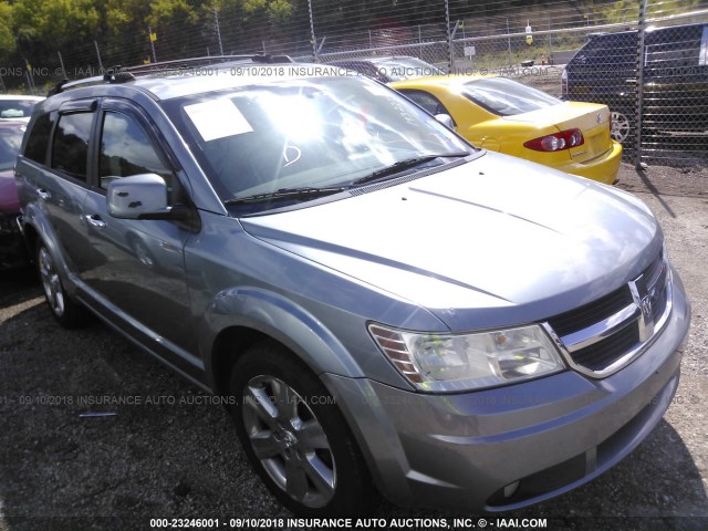 3D4GH67V59T193227 - 2009 DODGE JOURNEY R/T GRAY photo 1