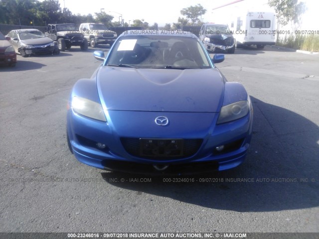 JM1FE173340111228 - 2004 MAZDA RX8 BLUE photo 6