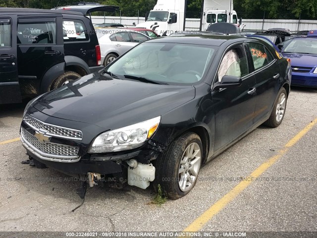 1G11D5RR9DF101427 - 2013 CHEVROLET MALIBU 1LT BLACK photo 2