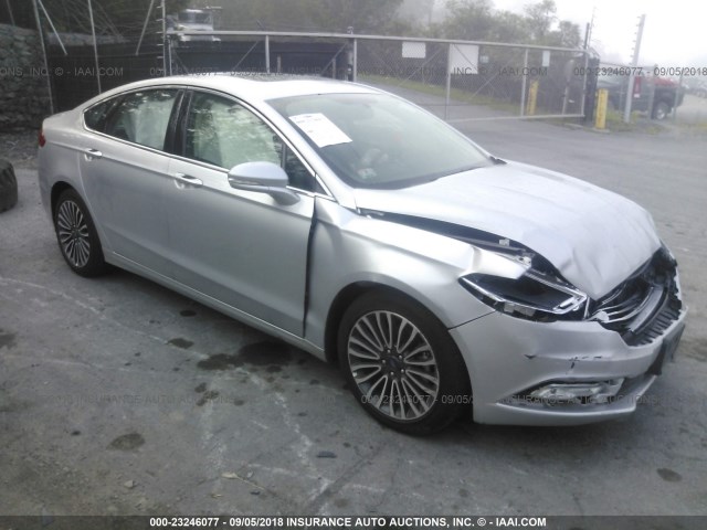 3FA6P0D92JR206703 - 2018 FORD FUSION TITANIUM/PLATINUM SILVER photo 1