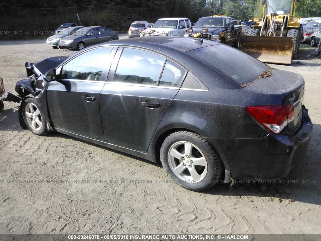 1G1PF5SC1C7328730 - 2012 CHEVROLET CRUZE LT BLACK photo 3