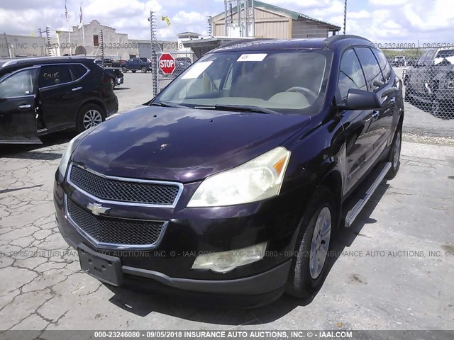 1GNER13D99S176327 - 2009 CHEVROLET TRAVERSE LS BURGUNDY photo 2