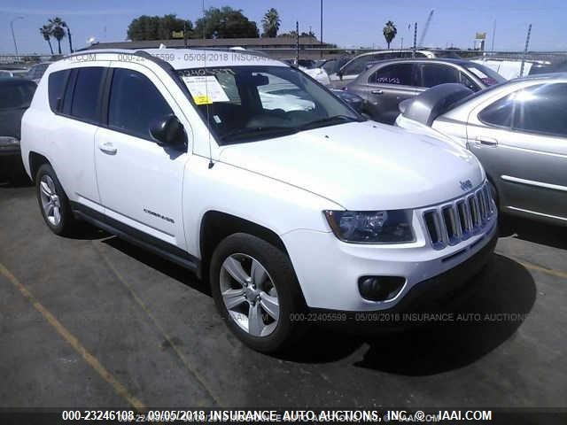 1C4NJCBA7GD553919 - 2016 JEEP COMPASS SPORT WHITE photo 1