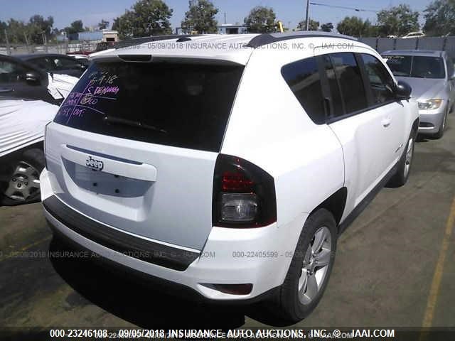 1C4NJCBA7GD553919 - 2016 JEEP COMPASS SPORT WHITE photo 4