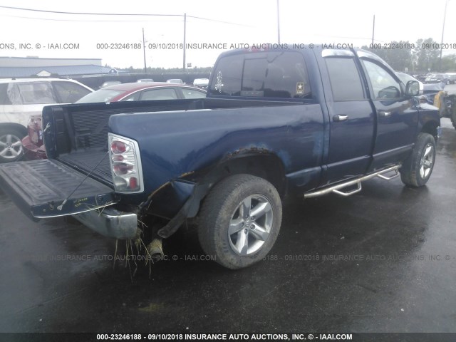 1D7HU18N36S577282 - 2006 DODGE RAM 1500 ST/SLT BLUE photo 4