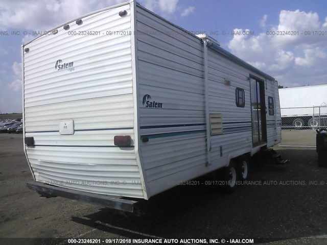 4X4TSME20WA002756 - 1998 FOREST RIVER SALEM TRAVEL TRAILERS  WHITE photo 4
