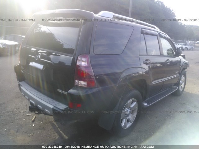 JTEZT17R240017621 - 2004 TOYOTA 4RUNNER LIMITED BLACK photo 4