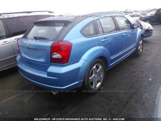 1B3HB78K68D595938 - 2008 DODGE CALIBER R/T BLUE photo 4