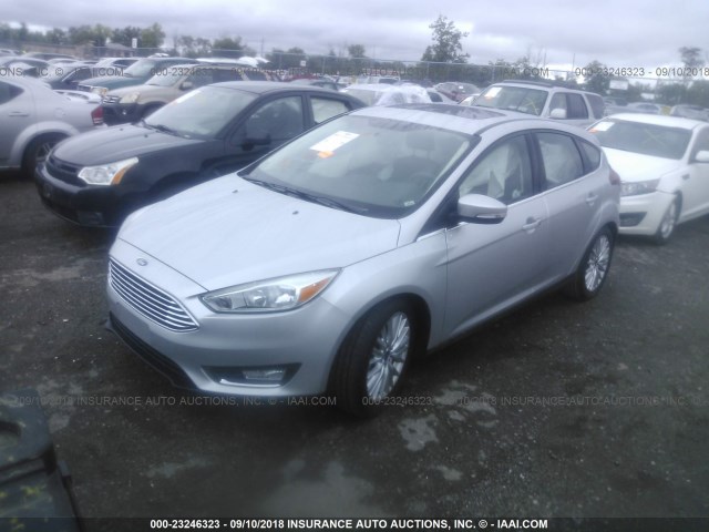 1FADP3N29JL203239 - 2018 FORD FOCUS TITANIUM GRAY photo 2