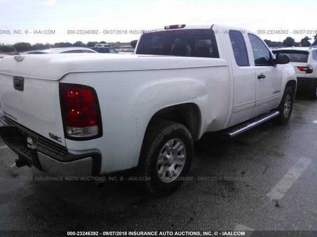 1GTEC19J08Z176021 - 2008 GMC SIERRA C1500 WHITE photo 4