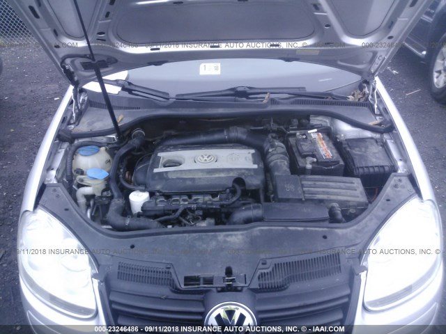 3VWRA7AJ9AM074355 - 2010 VOLKSWAGEN JETTA WOLFSBURG 银色 照片 10