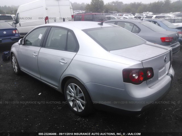 3VWRA7AJ9AM074355 - 2010 VOLKSWAGEN JETTA WOLFSBURG SILVER photo 3