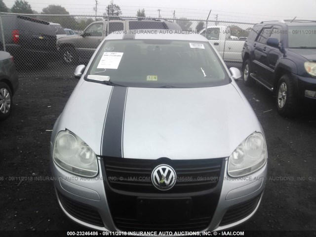 3VWRA7AJ9AM074355 - 2010 VOLKSWAGEN JETTA WOLFSBURG SILVER photo 6