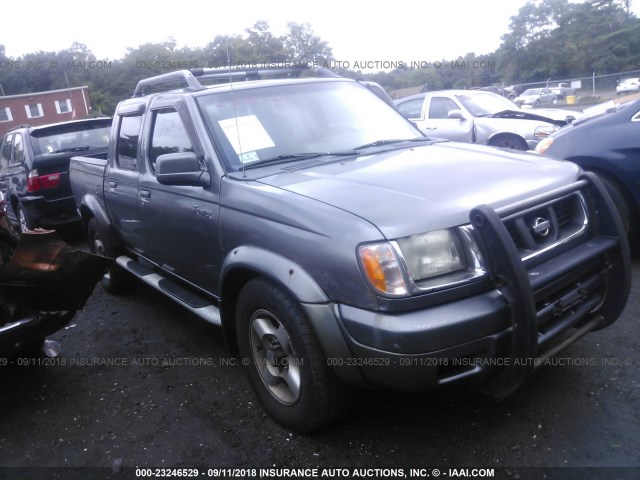 1N6ED27Y3YC358153 - 2000 NISSAN FRONTIER CREW CAB XE/CREW CAB SE GRAY photo 1