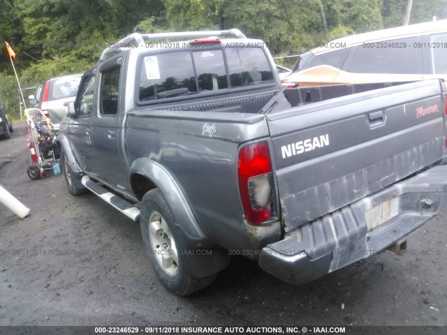 1N6ED27Y3YC358153 - 2000 NISSAN FRONTIER CREW CAB XE/CREW CAB SE GRAY photo 3