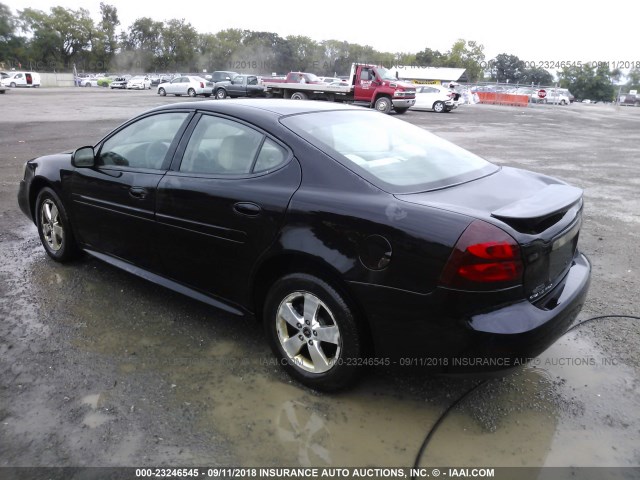2G2WP522851225767 - 2005 PONTIAC GRAND PRIX BLACK photo 3