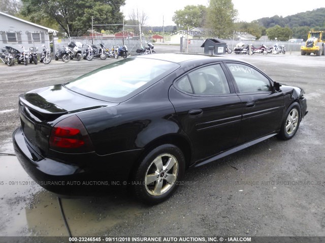 2G2WP522851225767 - 2005 PONTIAC GRAND PRIX BLACK photo 4
