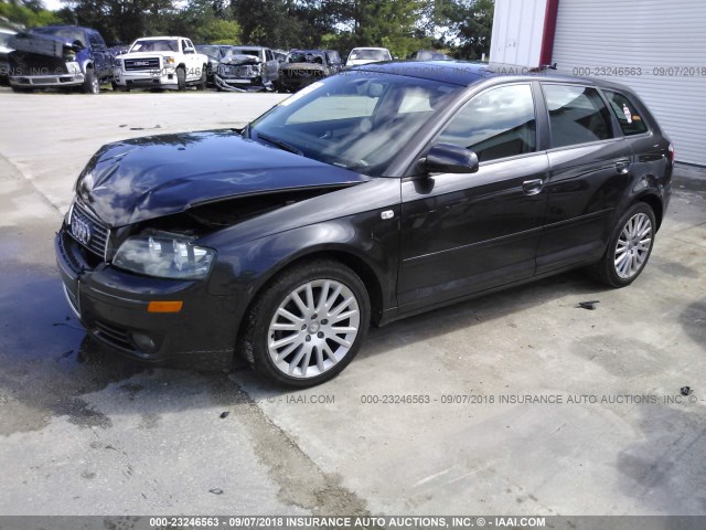 WAUNF68P16A001151 - 2006 AUDI A3 2.0 PREMIUM GRAY photo 2