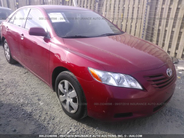 4T1BE46K97U116760 - 2007 TOYOTA CAMRY NEW GENERAT CE/LE/XLE/SE RED photo 1