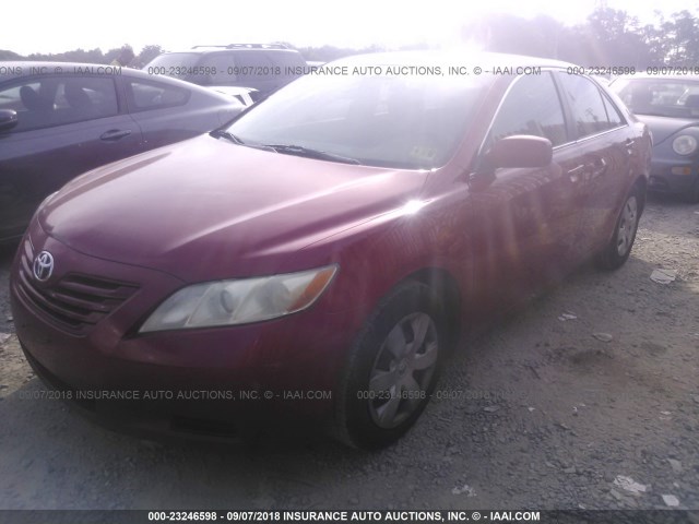 4T1BE46K97U116760 - 2007 TOYOTA CAMRY NEW GENERAT CE/LE/XLE/SE RED photo 2
