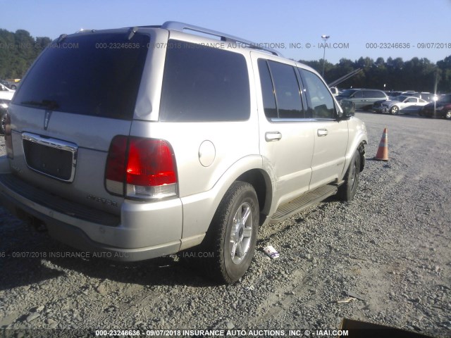 5LMEU88H64ZJ13092 - 2004 LINCOLN AVIATOR 银色 照片 4