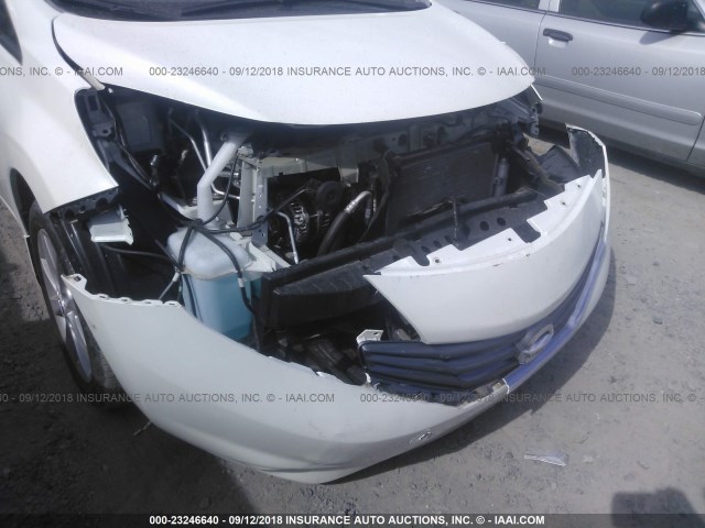 3N1CE2CP7FL420081 - 2015 NISSAN VERSA NOTE S/S PLUS/SV/SL/SR WHITE photo 6