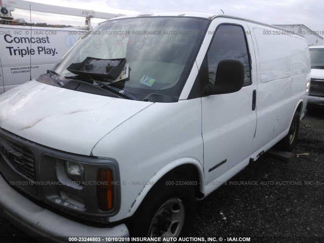 1GTHG35R6Y1179884 - 2000 GMC SAVANA G3500 GREEN photo 2