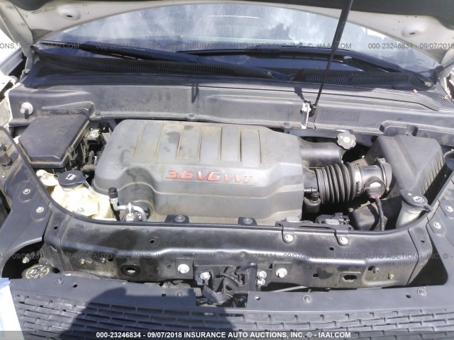 1GKER23737J154548 - 2007 GMC ACADIA SLT-1 Білий фото 10