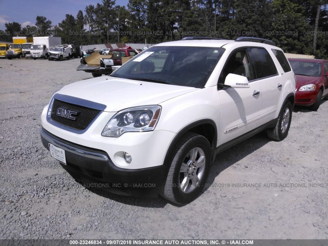 1GKER23737J154548 - 2007 GMC ACADIA SLT-1 WHITE photo 2