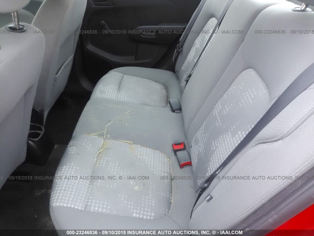 1G1JB5SGXG4175938 - 2016 CHEVROLET SONIC LS RED photo 8