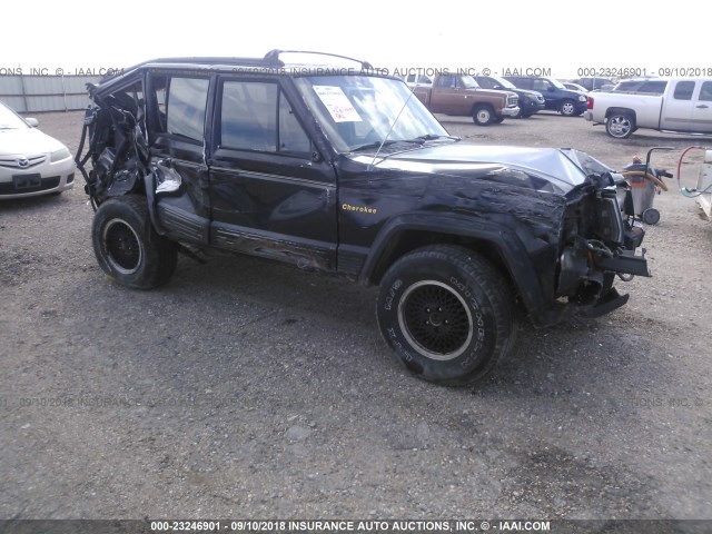 1J4FJ78S5ML522126 - 1991 JEEP CHEROKEE LIMITED BLACK photo 1