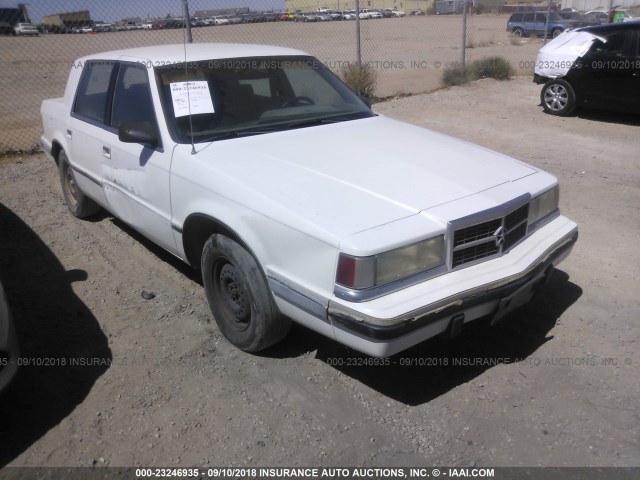 1B3XC4638PD191069 - 1993 DODGE DYNASTY WHITE photo 1