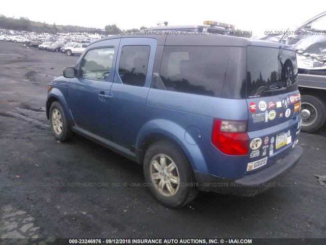 5J6YH28767L015985 - 2007 HONDA ELEMENT EX BLUE photo 3