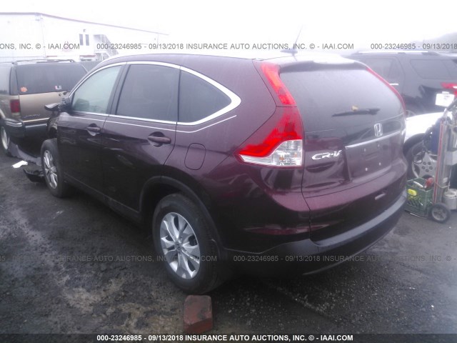 5J6RM4H71EL043301 - 2014 HONDA CR-V EXL RED photo 3