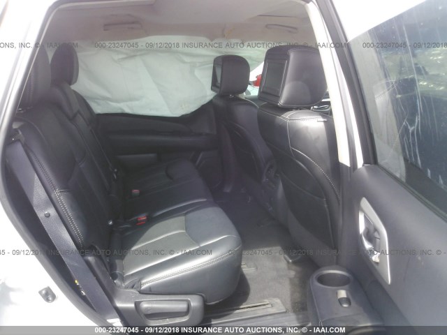 5N1AR2MN0EC728169 - 2014 NISSAN PATHFINDER S/SV/SL/PLATINUM SILVER photo 8