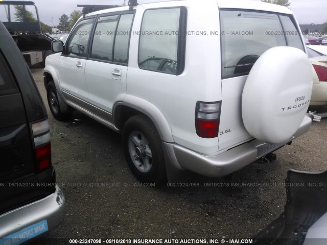 JACDJ58XX27J11452 - 2002 ISUZU TROOPER S/LS/LIMITED 白色 照片 3