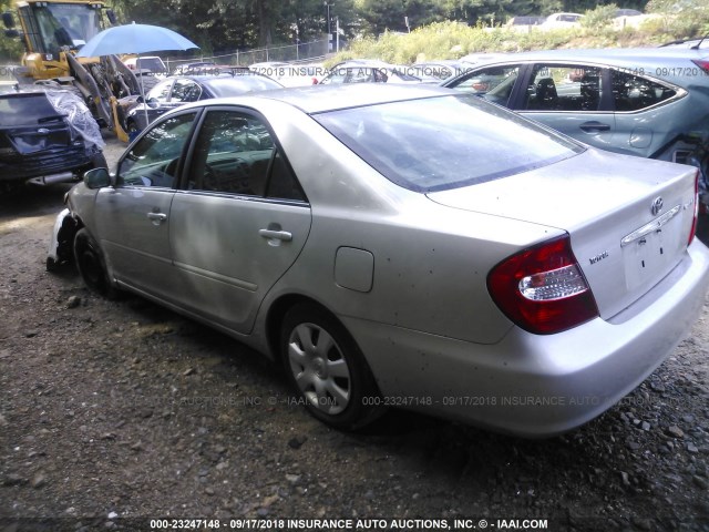 4T1BE32K93U647127 - 2003 TOYOTA CAMRY LE/XLE/SE Gümüş foto 3