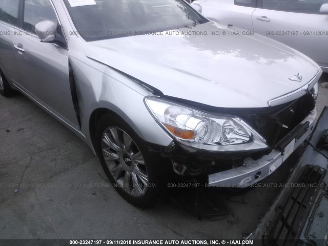 KMHGC46E09U051256 - 2009 HYUNDAI GENESIS 3.8L SILVER photo 6