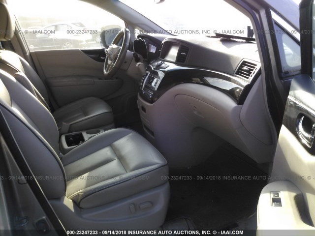 JN8AE2KP0E9100053 - 2014 NISSAN QUEST S/SV/SL/LE GRAY photo 5