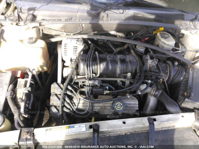 1G2HY54K214291121 - 2001 PONTIAC BONNEVILLE SLE WHITE photo 10