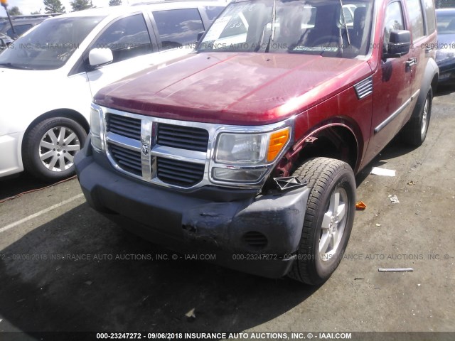 1D8GT28K37W502730 - 2007 DODGE NITRO SXT RED photo 6