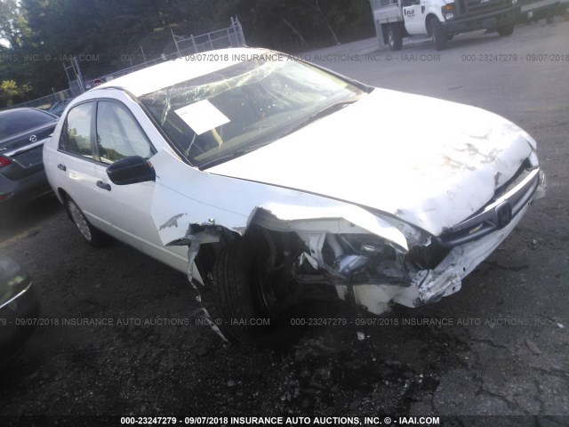 1HGCM56157A157432 - 2007 HONDA ACCORD VALUE WHITE photo 1