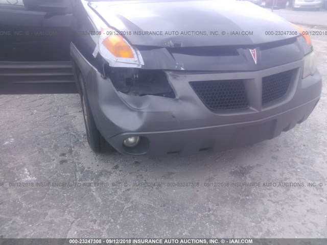 3G7DA03EX1S507311 - 2001 PONTIAC AZTEK BLACK photo 6